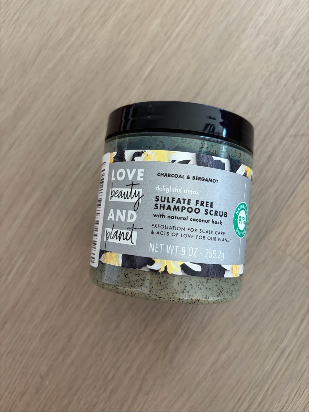 Love Beauty Planet Charcoal Bergamot Shampoo Scrub NEW